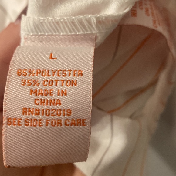 Xango Form striped button down top size large - Picture 5 of 6